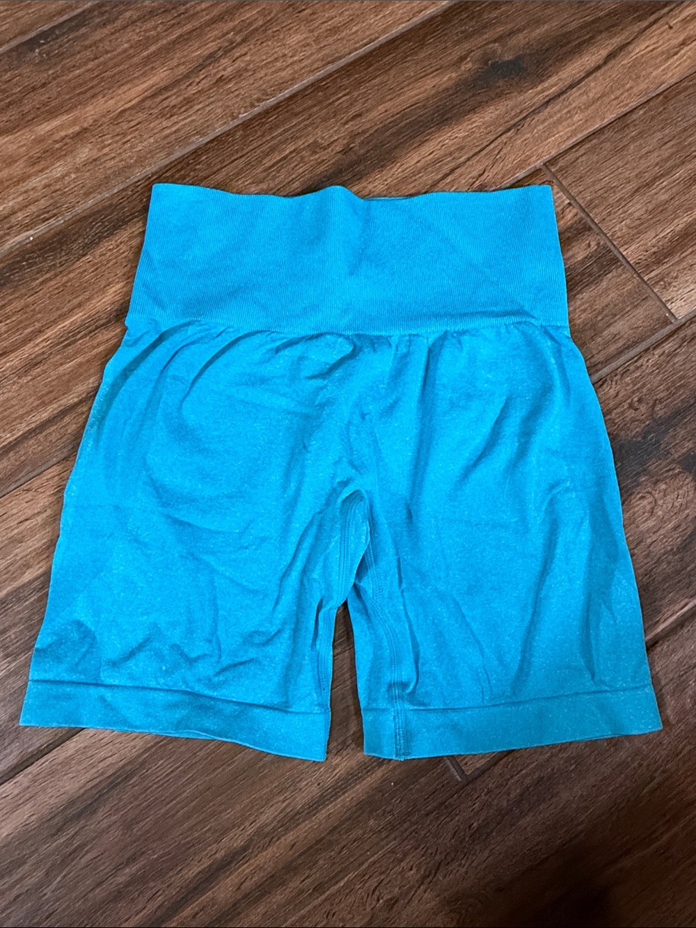 NVGTN Teal High-Rise Bike Shorts